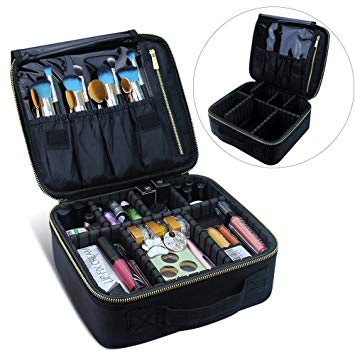 Travel Makeup Train Case Makeup Cosmetic Case Organizer Portable Artist ...