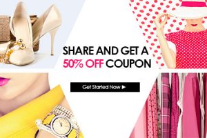SHARE AND SAVE GET 50% OFF
