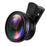 AMIR Phone Camera Lens, 0.45X Super Wide Angle Lens + 12.5X Macro Lens, Clip-On 2 in 1 Professional for iPhone Lens Kit for iPhone 8, X/7, 6/6 Plus/5s, Samsung & Smartphones by AMIR