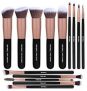 BS-MALL Makeup Brushes Premium Synthetic Foundation Powder Concealers Blending Eye Shadows Face Makeup Brush Sets(14 Pcs, Rose Golden)  by BS-MALL